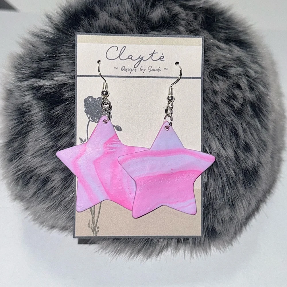 Polymer clay earrings ⭐️